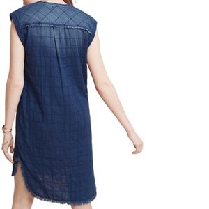 Cloth & Stone Quilted Chambray Shirt Dress